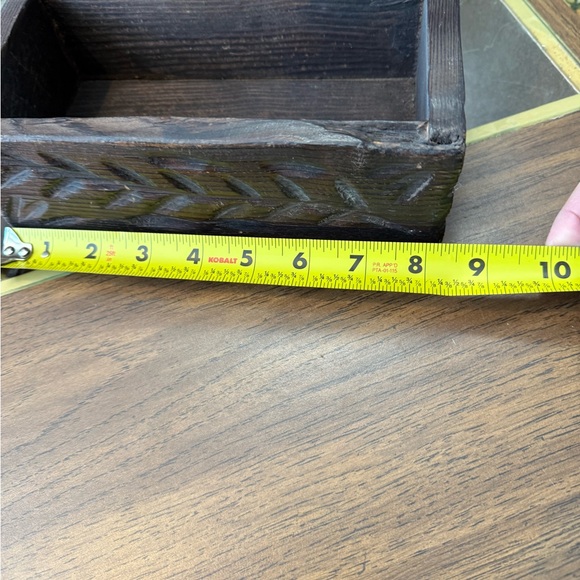 Rustic Wooden Decorative Box - Picture 4 of 4